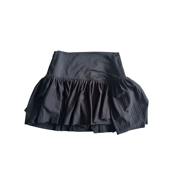 LUCKY IN LOVE X Bethanie Mattek Sands Black Ruffle COURT WORN Skort Size Medium - Picture 7 of 10